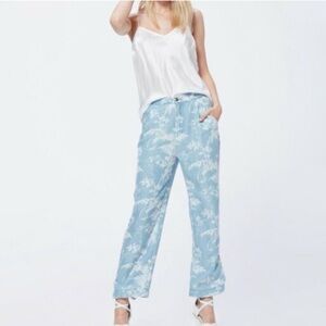 Paige Reeve Indigo Tropical Toile Du Joy Pants Jeans